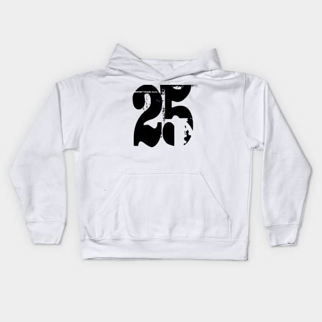 25th birthday Kids Hoodie by Polli